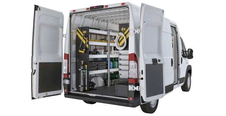 Ram ProMaster Rear Driver View cleaned