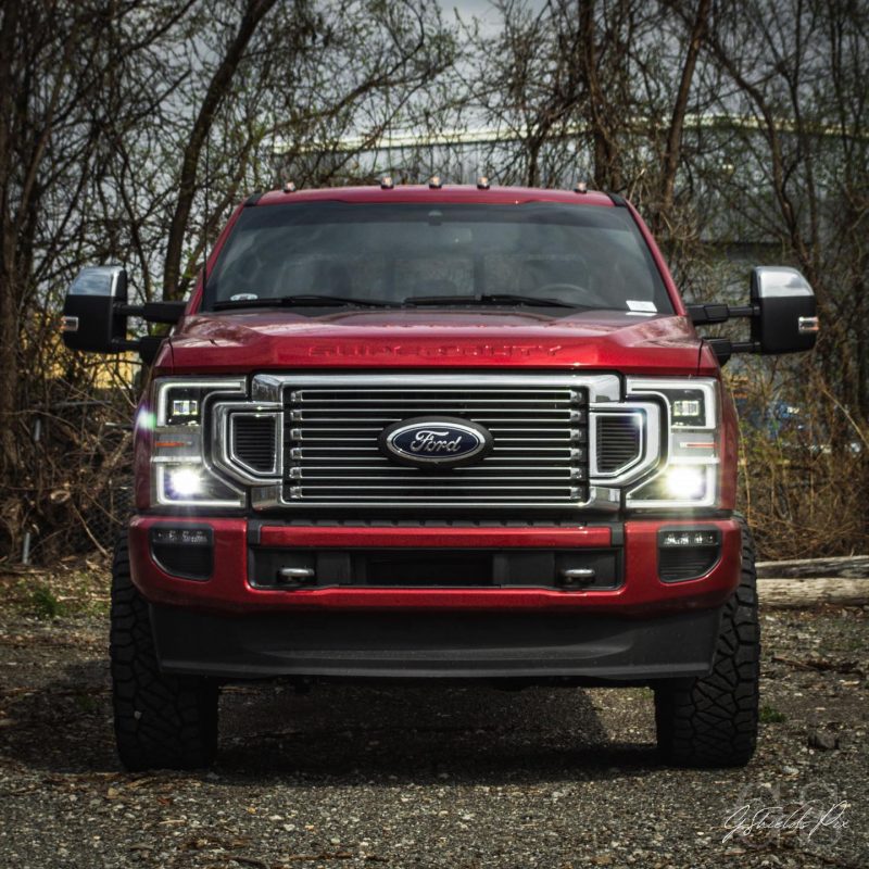 Front View Red Truck